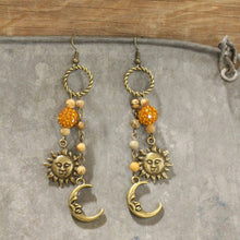 Load image into Gallery viewer, Celestial Bling Dangle Drop Earrings