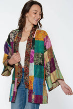 Load image into Gallery viewer, Reversible Kantha Silk Kimono Jacket