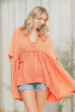 Load image into Gallery viewer, OVERSIZED MINERAL WASHED FLARE TOP