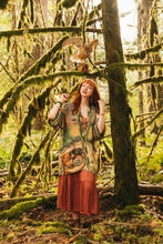 Load image into Gallery viewer, Woodland Wisdom Matinée Duster w/ Florals, Fox &amp; Owl