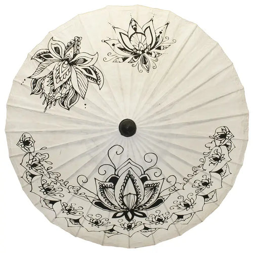 Lotus Garden Paper Parasol