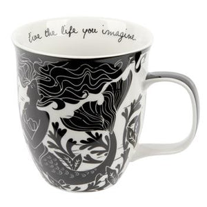 "Live the Life You Imagine" Mermaid Art Mug