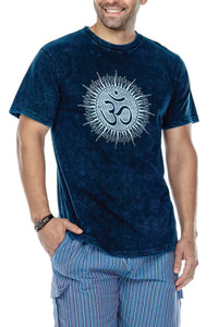 Om T-shirt in Blue