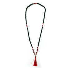 Load image into Gallery viewer, Rosewood Mala with Red Onyx