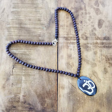 Load image into Gallery viewer, Rosewood Necklace with Om Pendant