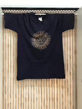 Load image into Gallery viewer, Om Print Blue T-Shirt