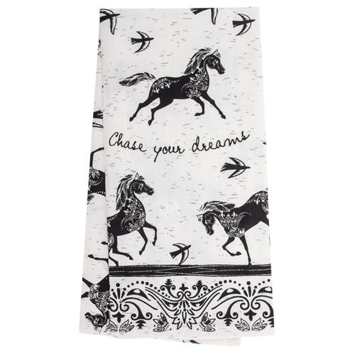 Chase Your Dreams Horse Tea Towel