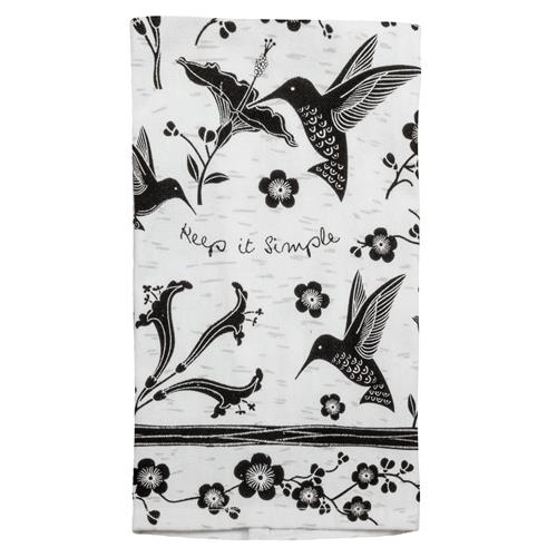 Keep it Simple Hummingbird Tea Towel