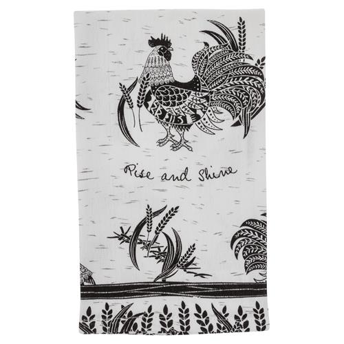 Rise & Shine Rooster Tea Towel