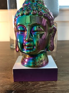 Opalescent Serene Buddha Bust